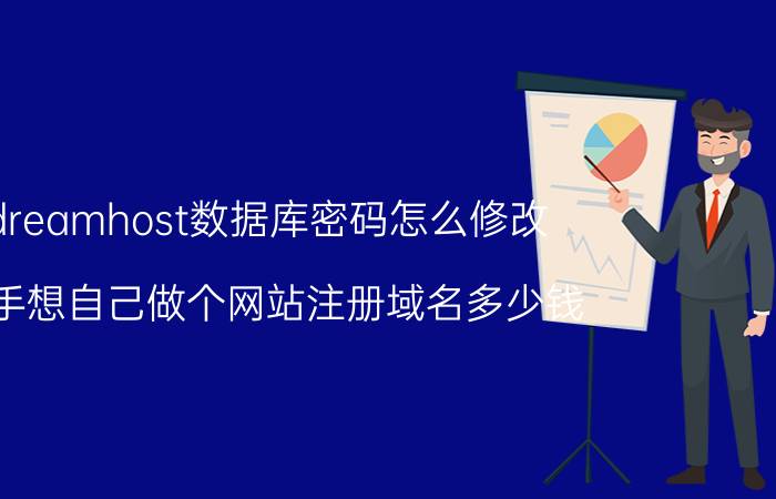 dreamhost数据库密码怎么修改 新手想自己做个网站注册域名多少钱？